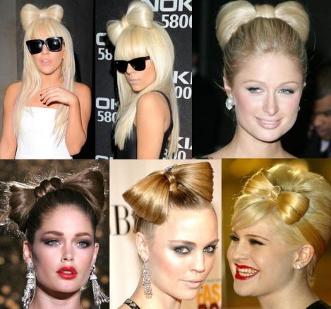 lady gaga hairstyles bow. The ow hairstyle is one of