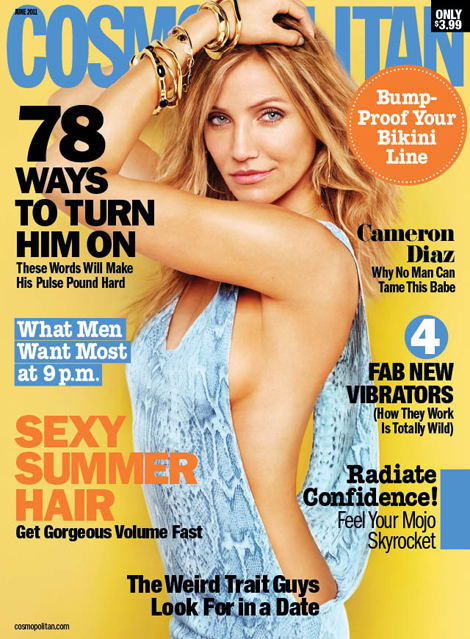 cameron diaz cosmopolitan magazine. Cameron Diaz Shows Her Sexy
